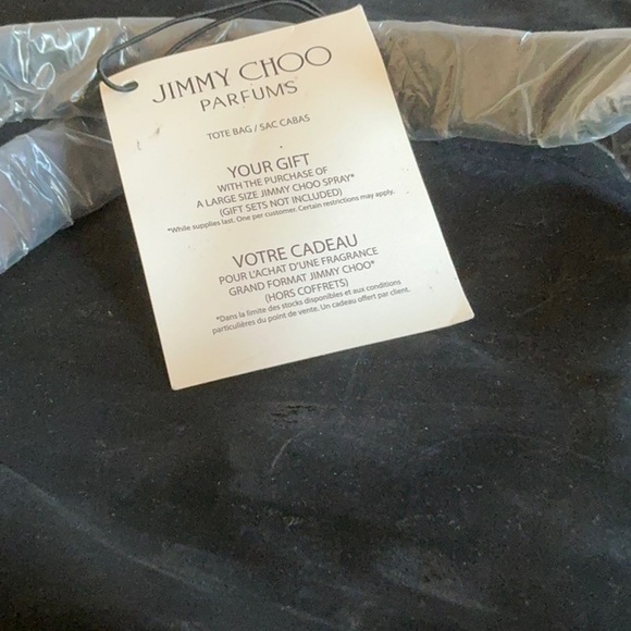 Jimmy Choo Black Suede woman’s tote Bag NWT black brushed velvet with wrinkles. - Picture 4 of 4